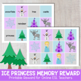 VIPKID Rewards Printable - Ice Princess Memory Reward for 