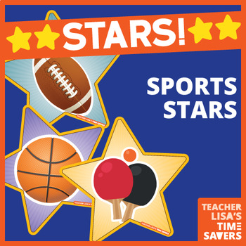VIPKID Star Reward Set of 8 - Sports Stars by Teacher Lisa's Time Savers