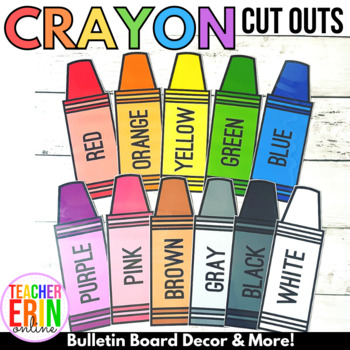 Color Crayon Cut Outs, Just Teach