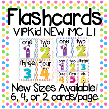 VIPKid NEW iMC Level 1 Units 4, 5 and 6: Printable Flashcards and Props
