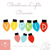 VIPkid Christmas Lights Banner