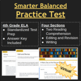 VIRTUAL ELA Practice Test for Fourth Grade Standardized Testing
