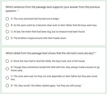 VIRTUAL ELA Practice Test for Third Grade Standardized Testing by Erica Vetick