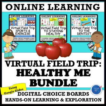Preview of Virtual Field Trip: Healthy Me Bundle | Health Exercise Dental Diet Hand Wash
