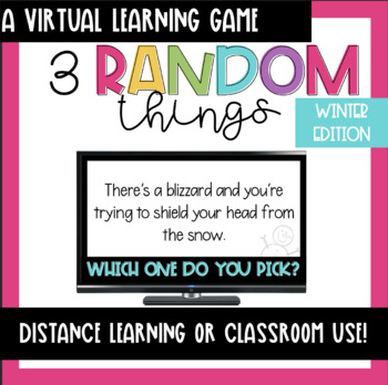 Preview of VIRTUAL GAMES | 3 Random Things- Winter Edition Digital | DISTANCE LEARNING |