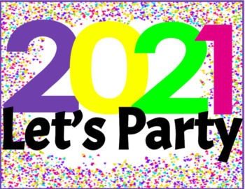 Preview of VIRTUAL NEW YEAR'S PARTY THEMED DAY - Google Slides - Distance Learning 
