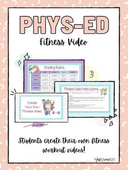 Preview of VIRTUAL PE (PHYS-ED) PROJECT - Create Your Own Fitness Video