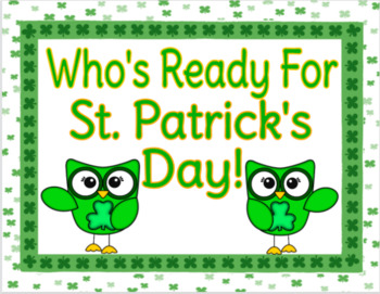 Preview of VIRTUAL ST. PATRICK'S DAY THEME DAY / PARTY - Google Slides - Distant Learning