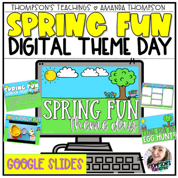 Preview of VIRTUAL Spring Fun THEME DAY | Google Slides | Distance Learning | Easter