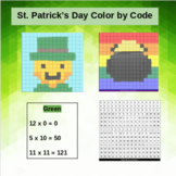 VIRTUAL St. Patrick's Day Color by Code