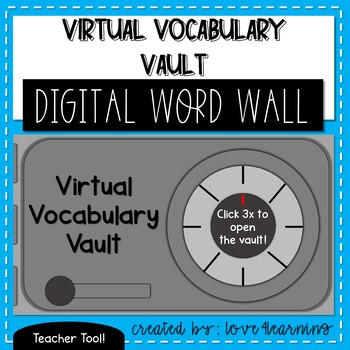 Preview of VIRTUAL VOCABULARY VAULT (DIGITAL VOCABULARY WORD WALL)