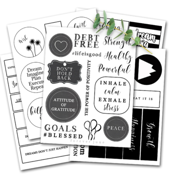 The Ultimate Digital Vision Board Kit. Manifesting Journal. Vision