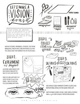 Preview of VISION BOARD // Printable Handout