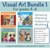 VISUAL ART projects BUNDLE of 4 lessons Part 1 Suits grade