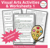 Visual Arts Activities & Worksheets - Self Portraits