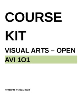 Preview of VISUAL ARTS COURSE KIT - GRADE 9