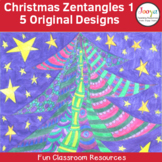 Christmas Coloring Zentangles