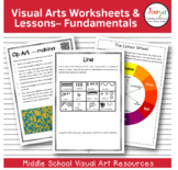 Visual Arts Worksheets and Lessons - Fundamentals