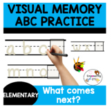 VISUAL MEMORY Differentiated Handwriting Practice!  k12345 SPED