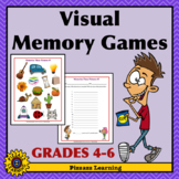 VISUAL MEMORY GAMES • EARLY FINISHER FUN