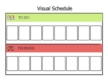 VISUAL SCHEDULE, First-then, reward chart and 40 symbols HOMESCHOOL