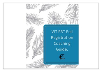 Preview of VIT Provisionally Registered Teachers PRT coaching guide tips full registration