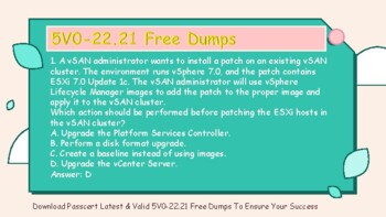 VMware vSAN Specialist 5V0-22.21 Exam Questions by victoria meisel