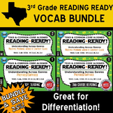 VOCAB BUNDLE ~ READING READY 3rd Grade Task Cards – 4 Basi