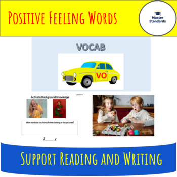 Preview of VOCAB: Positive Feeling Words