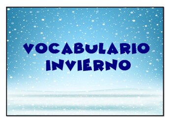 Preview of VOCABULARIO INVIERNO ESPAÑOL