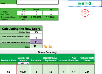 Preview of VOCABULARY Bundle! EVT3 & PPVT5 together in one file