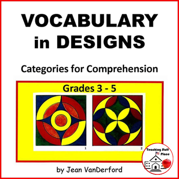 Preview of VOCABULARY WORKSHEETS  COLOR DESIGN PUZZLES Early Finishers | Gr 3-4-5