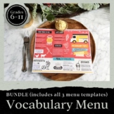 VOCABULARY Activities & Projects | Differentiated Menu BUN