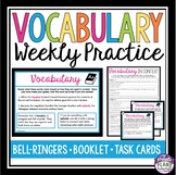 Vocabulary Bell Ringers - Standardized Test Prep Weekly Pr