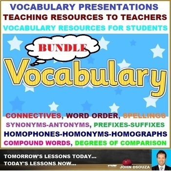 Preview of VOCABULARY - POWERPOINT PRESENTATIONS - BUNDLE