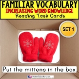 VOCABULARY and PICTURES Task Cards WORD KNOWLEDGE “Task Bo