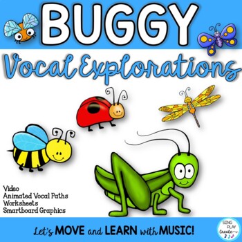 Preview of Vocal Explorations: Buggy Theme Video, Animated, Presentation, Worksheets
