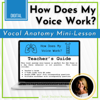 Preview of VOCAL HEALTH How Does My Voice Work? Google Form and Printable Activity
