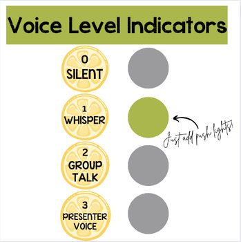 Preview of VOICE LEVEL NUMBERS/INDICATORS