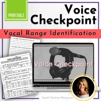 Preview of VOICE PART Checkpoint Voice Range Identification Self-Assessment for Choir