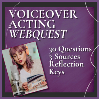 Preview of VOICEOVER ACTING | Webquest