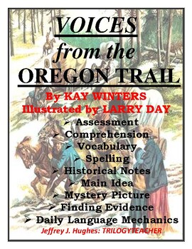 Preview of VOICES FROM THE OREGON TRAIL CCSS Complete Book Unit