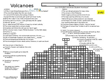 Preview of VOLCANO Crossword 1  STEM
