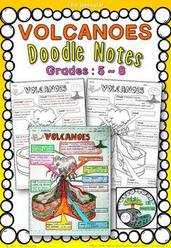 Preview of VOLCANOES - “Doodle Notes”