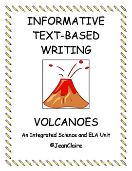 Preview of SBAC PREP  VOLCANOES: TEXT-BASED INFORMATIVE WRITING INTERMEDIATE