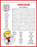 VOLLEYBALL Word Search Puzzle Worksheet Activity