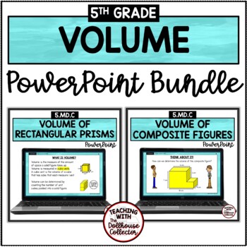 Preview of Volume of Rectangular Prisms Math PowerPoint Lessons 5th Grade Measurement Unit