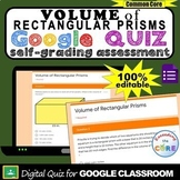 VOLUME OF RECTANGULAR PRISMS Digital Assessment | Google Q