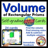 VOLUME of Rectangular Prisms BOOM Cards Digital Volume Activity