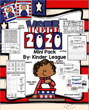Preview of VOTE 2020- Election Mini-Pack by Kinder League